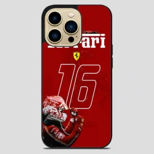 Charles Leclerc Ferrari Forza iPhone 14 Pro Max Case