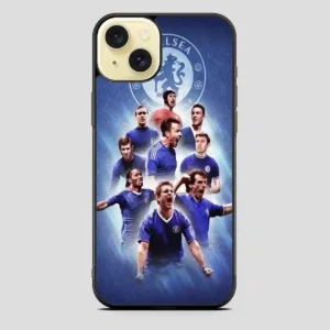 Chelsea Football Club Player Vintage iPhone 15 Plus Case
