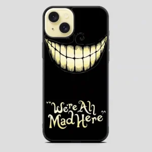 Cheshire Cat And Alice iPhone 15 Plus Case
