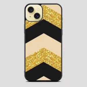 Chevron Glitter iPhone 15 Plus Case