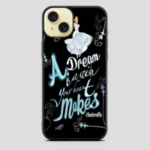 Cinderella Disney Black iPhone 15 Plus Case
