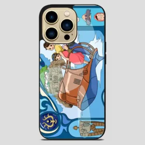 Studio Ghibli Castle In The Sky Laputa Art Nouveau iPhone 14 Pro Max Case