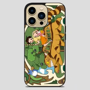 Studio Ghibli My Neighbor Totoro Art iPhone 14 Pro Max Case