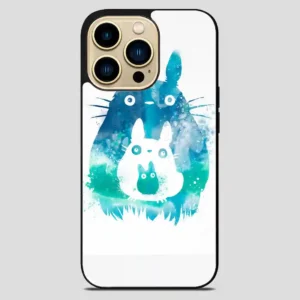 Studio Ghibli My Neighbor Totoro Watercolor iPhone 14 Pro Max Case