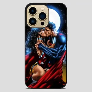 Superman And Wonder Woman Vintage iPhone 14 Pro Max Case