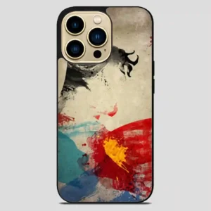 Superman Painting Watercolor Vintage iPhone 14 Pro Max Case