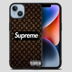 Supreme And Lv iPhone 14 Plus Case