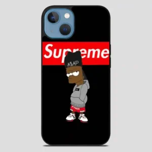 Supreme Bart Simpson Asap Rocky iPhone 13 Case