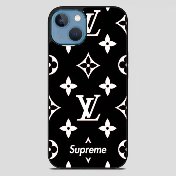 Supreme Gift Louis Vuitton Black iPhone 13 Case