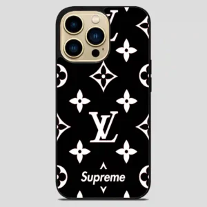 Supreme Gift Louis Vuitton Black iPhone 14 Pro Max Case