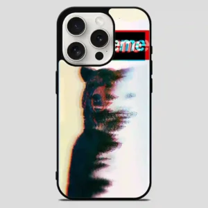 Supreme Logo Cat iPhone 15 Pro Max Case