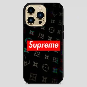 Supreme Red Black iPhone 14 Pro Max Case