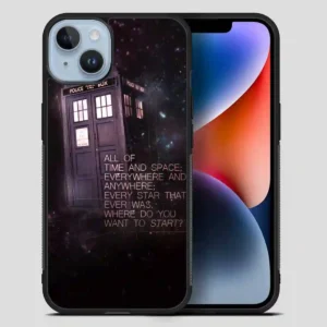 Tardis Police Call Box Doctor Who iPhone 14 Plus Case