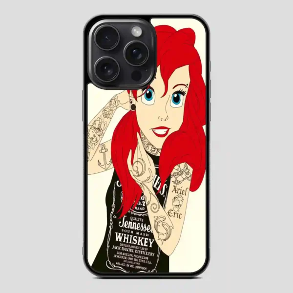 The Little Mermaid Ariel Tattoos iPhone 15 Pro Case