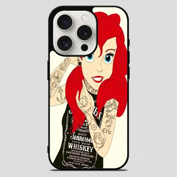 The Little Mermaid Ariel Tattoos iPhone 15 Pro Max Case
