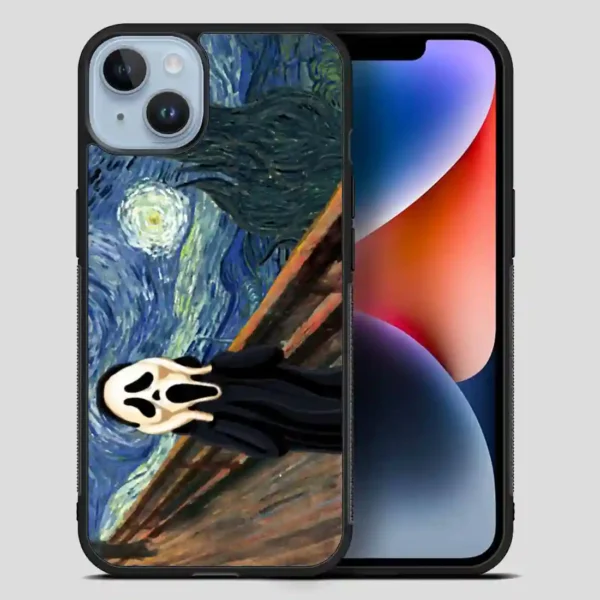 The Starry Night Scream iPhone 14 Plus Case