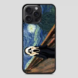The Starry Night Scream iPhone 15 Pro Case