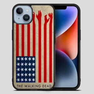 The Walking Dead America Flag iPhone 14 Plus Case