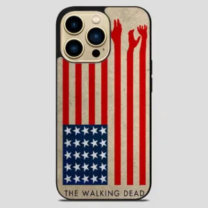 The Walking Dead America Flag iPhone 14 Pro Max Case