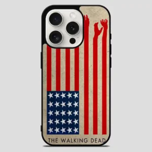 The Walking Dead America Flag iPhone 15 Pro Max Case