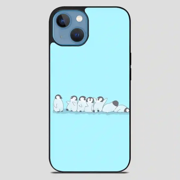 These Penguins That Are Basically A Chronological Depiction Of Your Week iPhone 13 Case