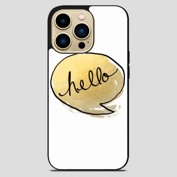 This Golden Greeting iPhone 14 Pro Max Case