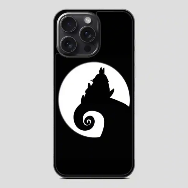 Totoro Black Style Vintage iPhone 15 Pro Case