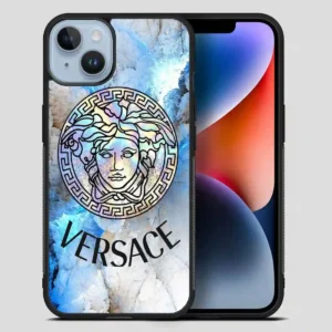 Versace Blue Art iPhone 14 Plus Case