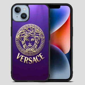 Versace Blue iPhone 14 Plus Case