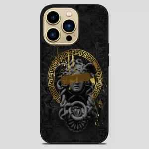 Versace Gold Luxury iPhone 14 Pro Max Case