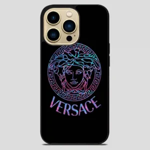 Versace Logo Galaxy iPhone 14 Pro Max Case
