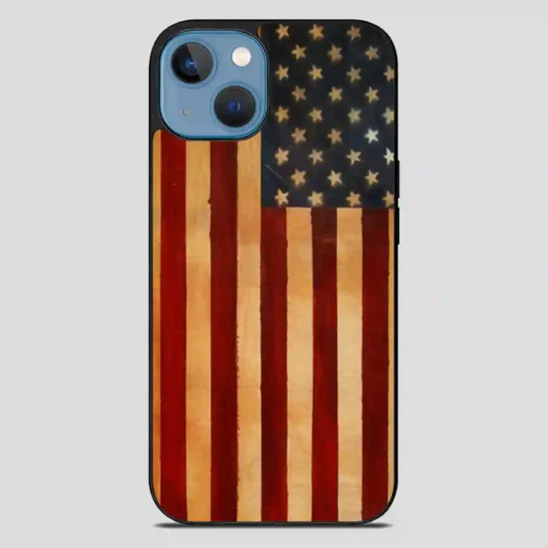 Vintage American Flag iPhone 13 Case