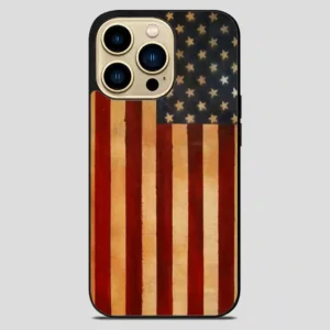 Vintage American Flag iPhone 14 Pro Max Case