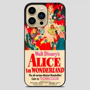 Vintage Disney Poster Alice In Wonderland iPhone 14 Pro Max Case