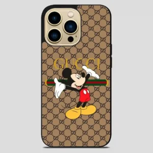 Wallpaper Gucci Micky iPhone 14 Pro Max Case