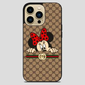 Wallpaper Gucci Minnie Mouse iPhone 14 Pro Max Case