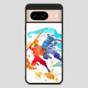 Watercolor Avatar Aang And Korra The Last Airbender The Legend Of Korra Google Pixel 8 Case