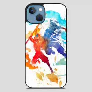 Watercolor Avatar Aang And Korra The Last Airbender The Legend Of Korra iPhone 13 Case
