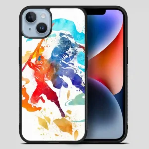 Watercolor Avatar Aang And Korra The Last Airbender The Legend Of Korra iPhone 14 Plus Case
