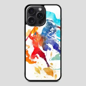 Watercolor Avatar Aang And Korra The Last Airbender The Legend Of Korra iPhone 15 Pro Case