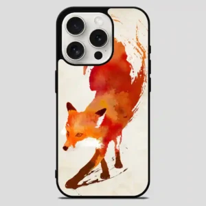 Watercolor Fox iPhone 15 Pro Max Case