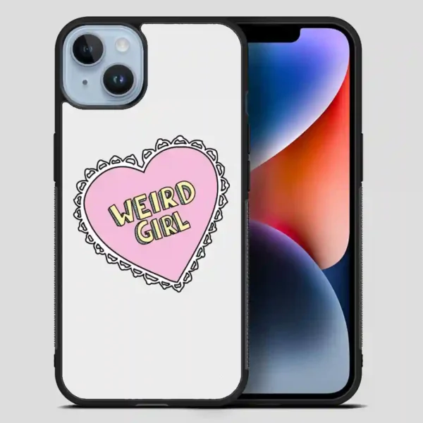 Weird Girl Heart iPhone 14 Plus Case