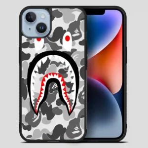 White Sark Pattern iPhone 14 Plus Case