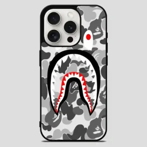 White Sark Pattern iPhone 15 Pro Max Case