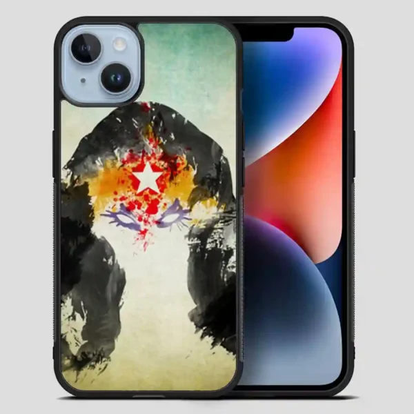 Wonder Woman Painting Watercolor iPhone 14 Plus Case