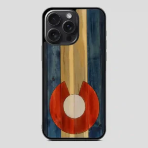 Wood Colorado State Flag Vintage iPhone 15 Pro Case