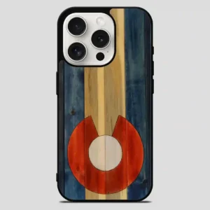 Wood Colorado State Flag Vintage iPhone 15 Pro Max Case