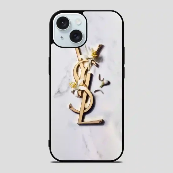 Ysl White Marble iPhone 15 Case