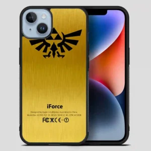 Zelda Force Logo On Gold Iforce iPhone 14 Plus Case