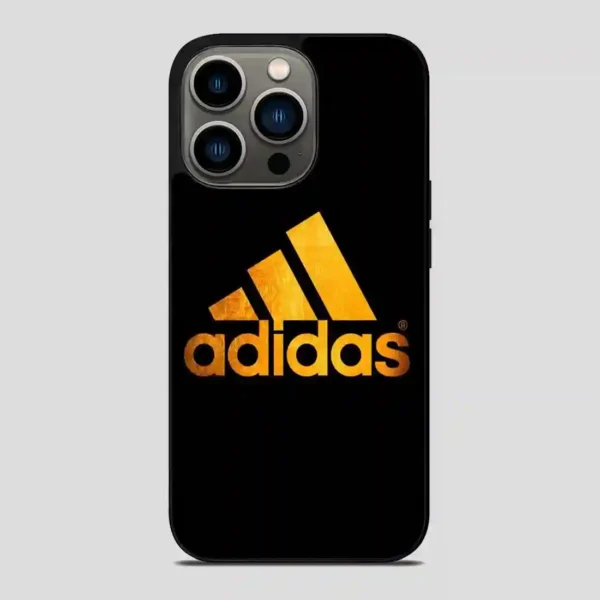 Adidas Black Brown Logo iPhone 13 Pro Case